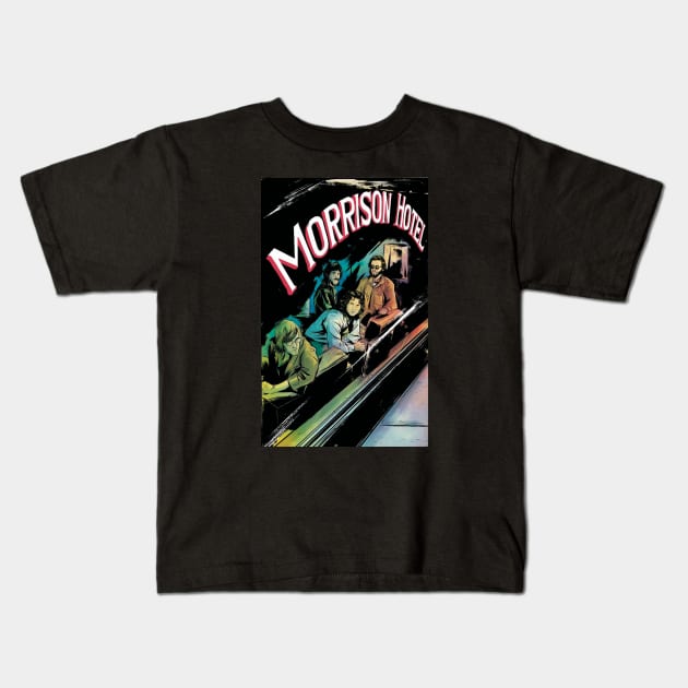 THE DOORS - THE MORRISON MOTEL Kids T-Shirt by Diyutaka